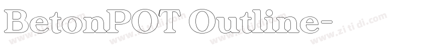 BetonPOT Outline字体转换